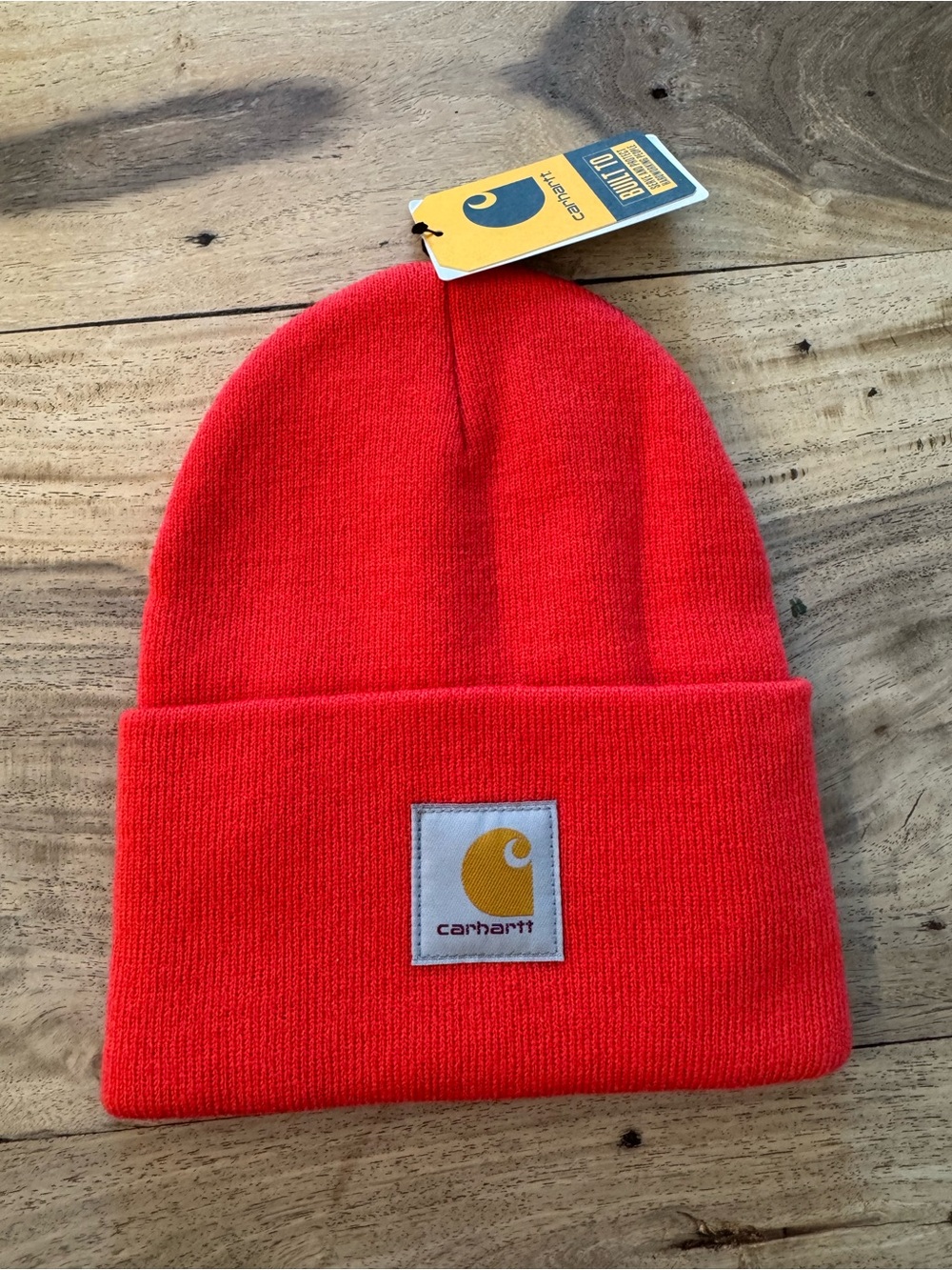 Carhartt Red Knit Cuffed Beanie